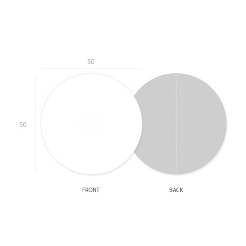 Size of NACOO Salmon Circle Sticker Pack with Tin Case Size of NACOO Salmon Circle Sticker Pack with Tin Case