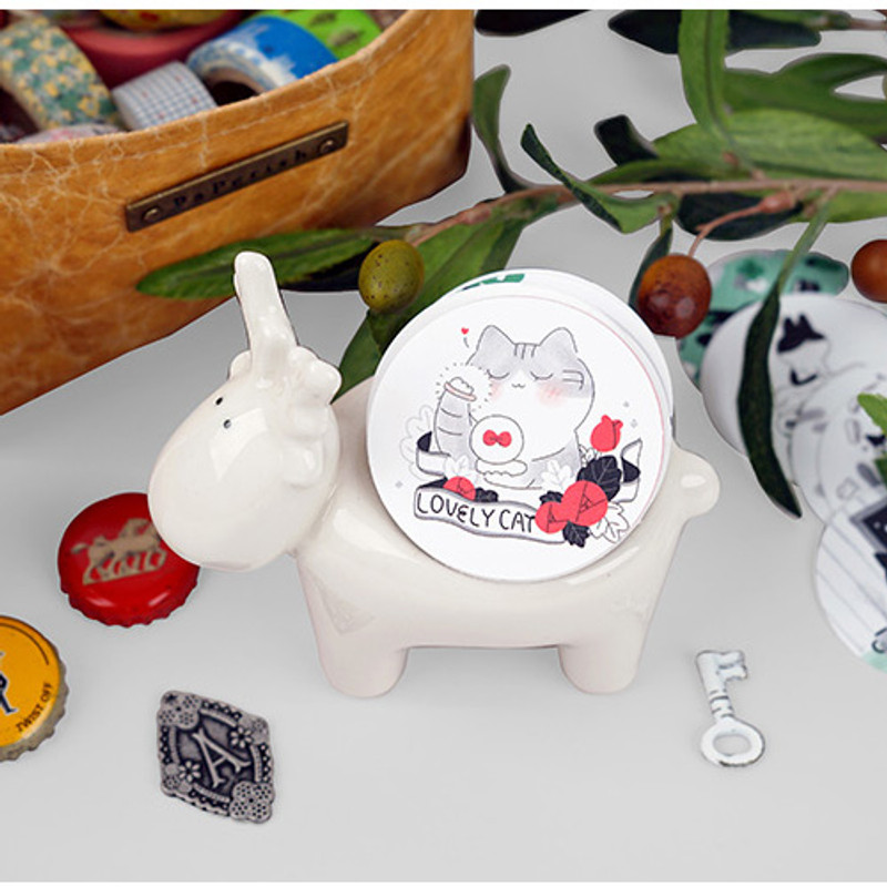 Usage example of NACOO Salmon Circle Sticker Pack with Tin Case Usage example of NACOO Salmon Circle Sticker Pack with Tin Case