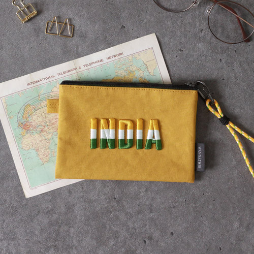India - National small pouch with detachable strap