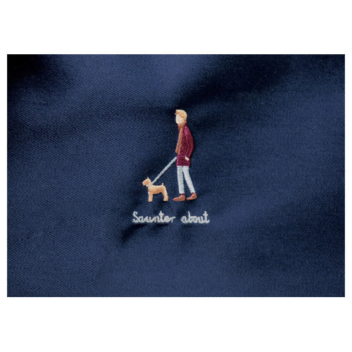 Saunter about cloth zipper pouch