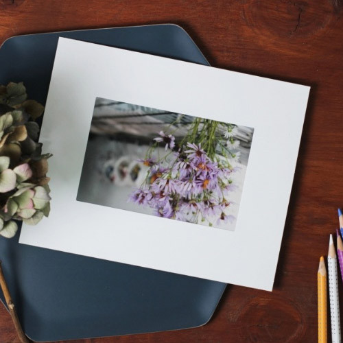 4X6 Premium white paper photo frame