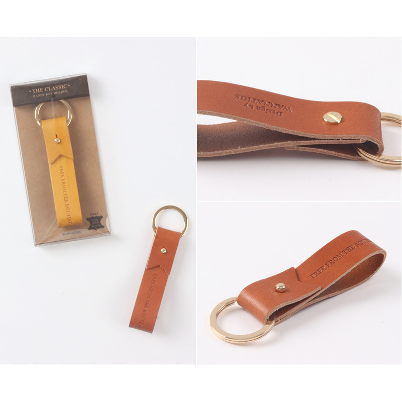 Detail of The Classic leather handy key holder