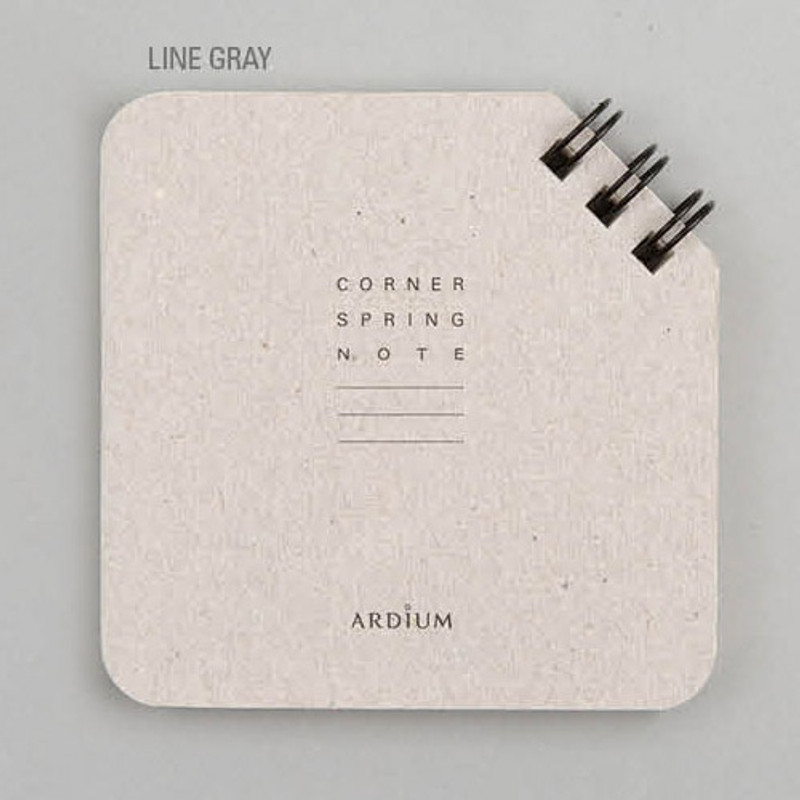Line gray - Corner mini spiral lined/grid notebook Line gray - Corner mini spiral lined/grid notebook