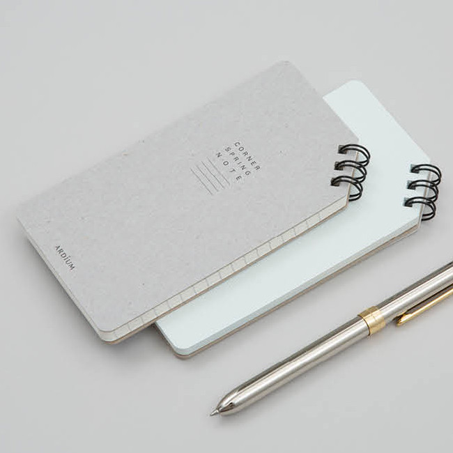 Corner small spiral lined/Grid notepad