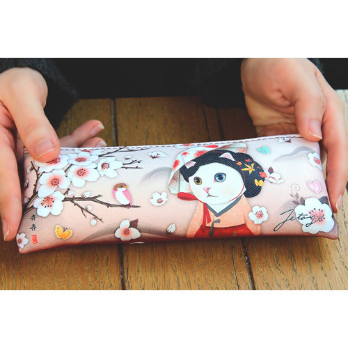 Choo Choo slim zipper pencil case