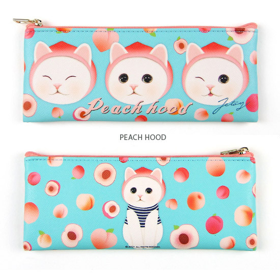 Peach Hood - Choo Choo slim zipper pencil case