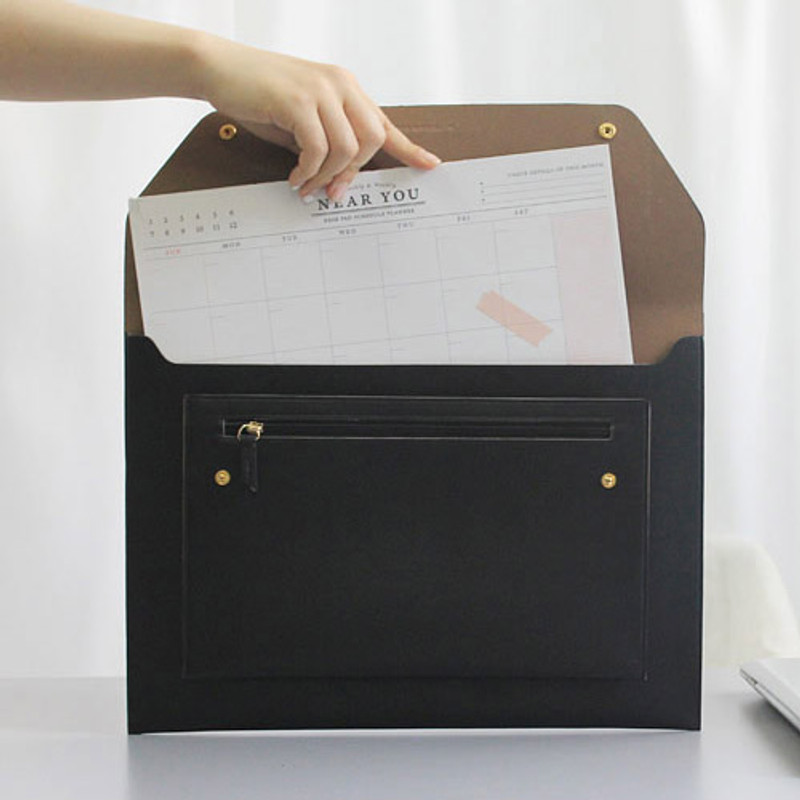 Black - Think about W 13 inches flat laptop pouch Black - Think about W 13 inches flat laptop pouch