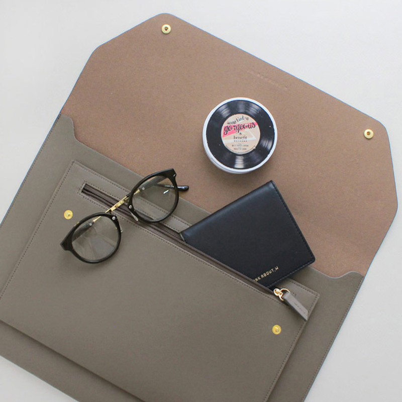 Gray - Think about W 13 inches flat laptop pouch Gray - Think about W 13 inches flat laptop pouch