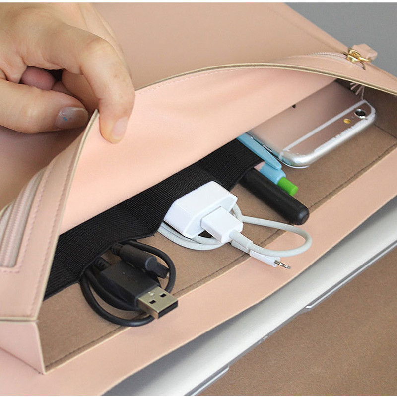 Inside of Think about W 13 inches flat laptop pouch Inside of Think about W 13 inches flat laptop pouch