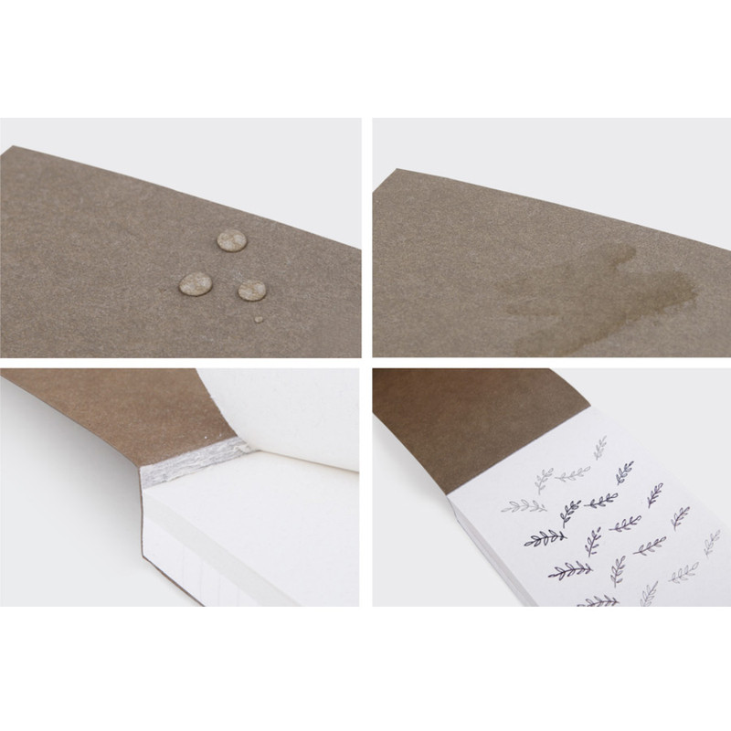 Detail of Earth, Forest, Night medium lined and plain notepad