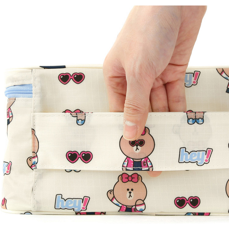 Top handle - Line friends travel bag packing organizer 