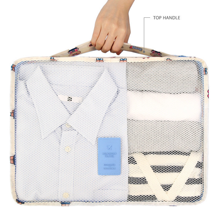 Top handle - Line friends travel bag packing organizer 