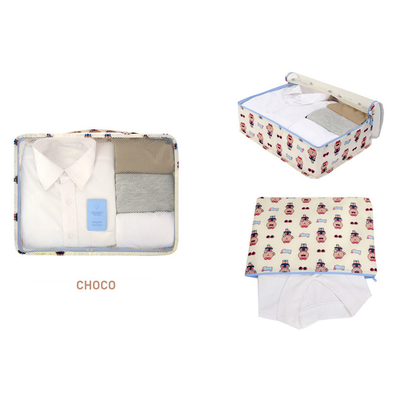 Choco - Line friends large travel mesh bag packing organizer 