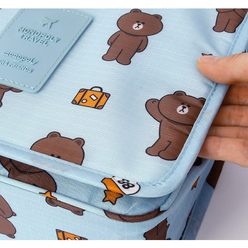 Line friends travel hanging toiletry pouch bag 