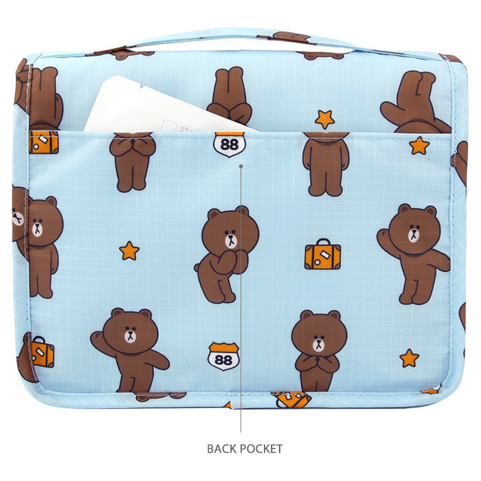 Back pocket - Line friends travel hanging toiletry pouch bag 