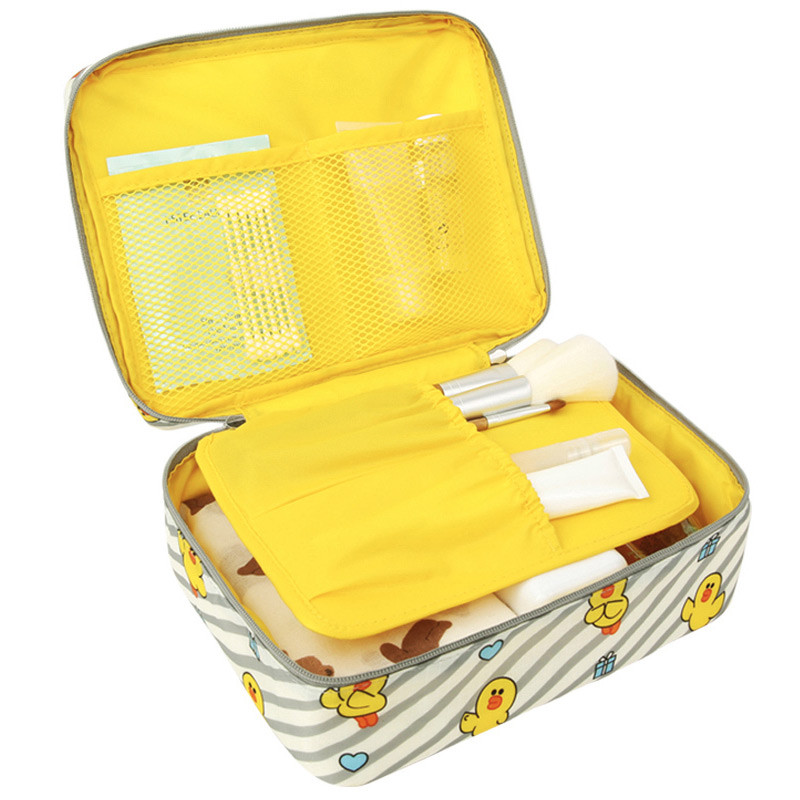 Line friends travel mesh multi pouch bag packing organizer