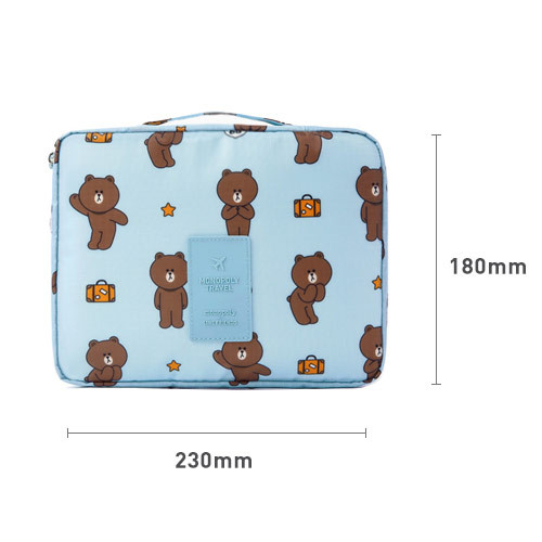 Size of travel mesh multi pouch bag packing organizer