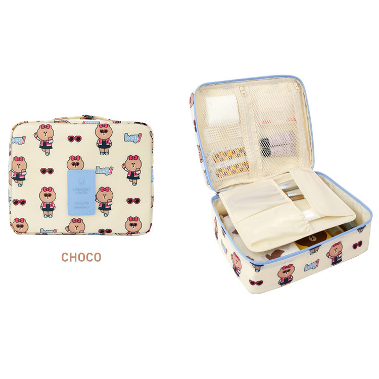 Choco - travel mesh multi large pouch bag packing organizer
