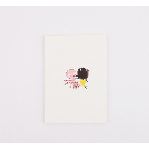 Octopus bbobby illustration small plain notebook