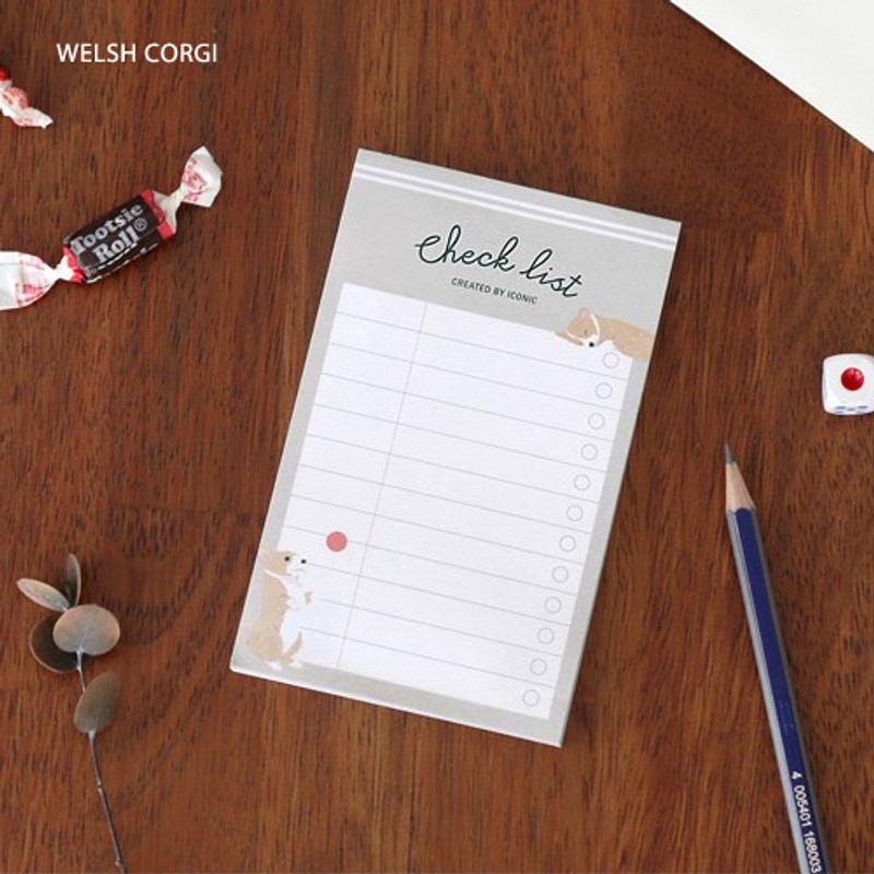 Welsh corgi - Becoming pattern checklist notepad