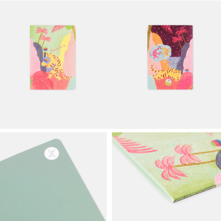 Detail of TRA LA LA LA small lined notebook