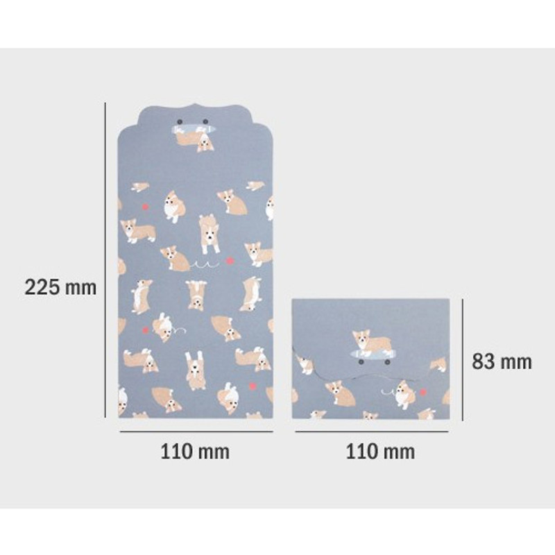 Size of From letter paper and envelope set Size of From letter paper and envelope set
