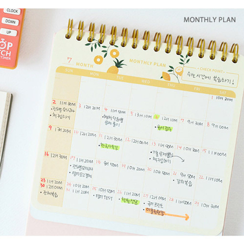 Monthly plan - Last 100 days spiral undated planner Monthly plan - Last 100 days spiral undated planner
