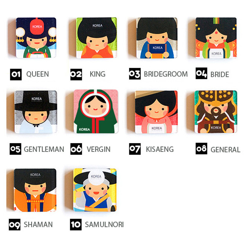 Korean traditional Joseon character magnet