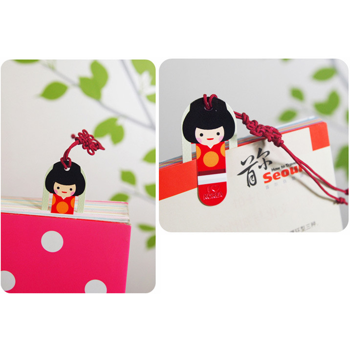 Korean traditional couple bookmark set