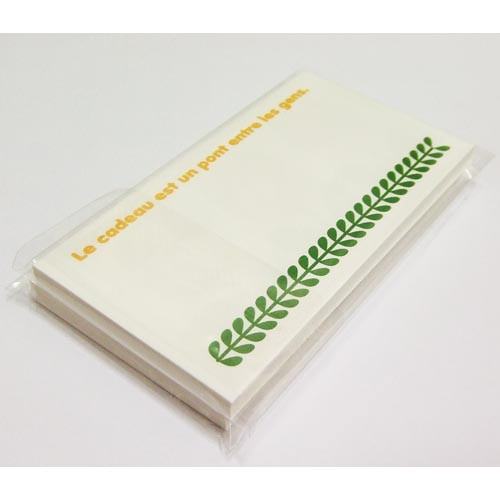 Tulip pattern small memo card