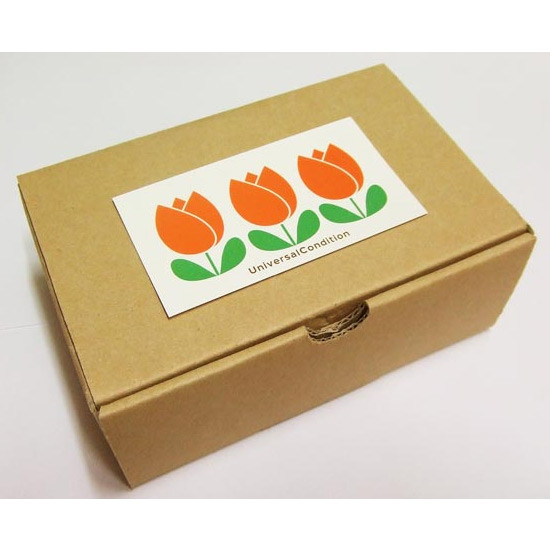 Tulip pattern small memo card