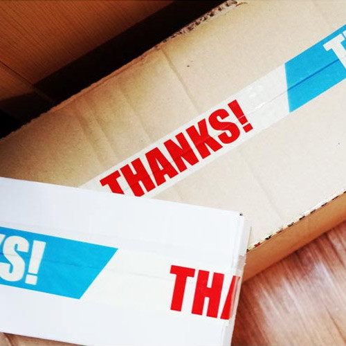 Colorful Packing Tape - UNIVERSAL CONDITION Thanks Message Packing Tape