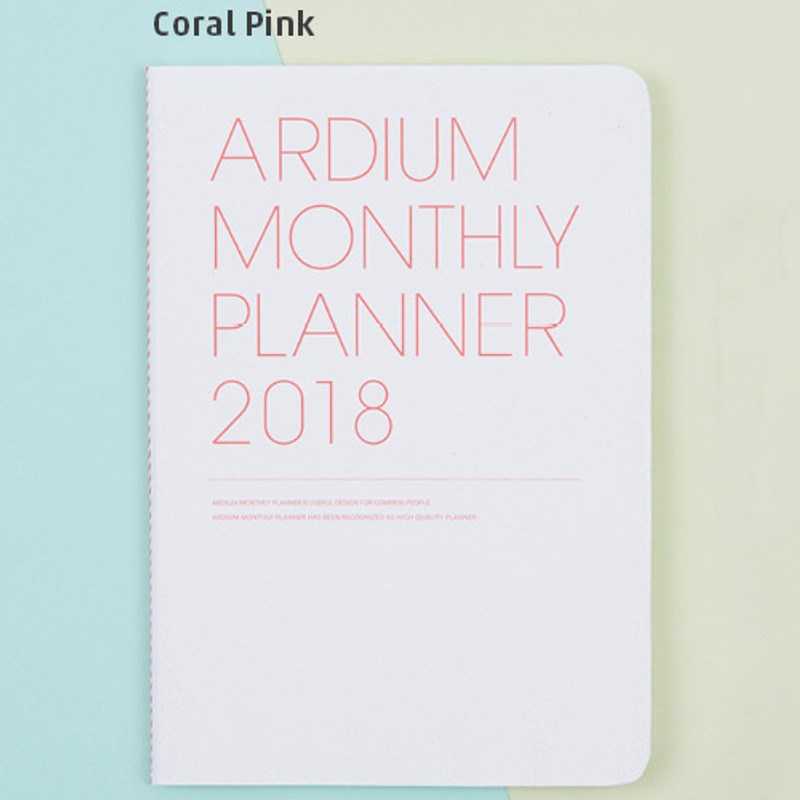 Coral pink - 2018 Pattern dated monthly planner scheduler Coral pink - 2018 Pattern dated monthly planner scheduler