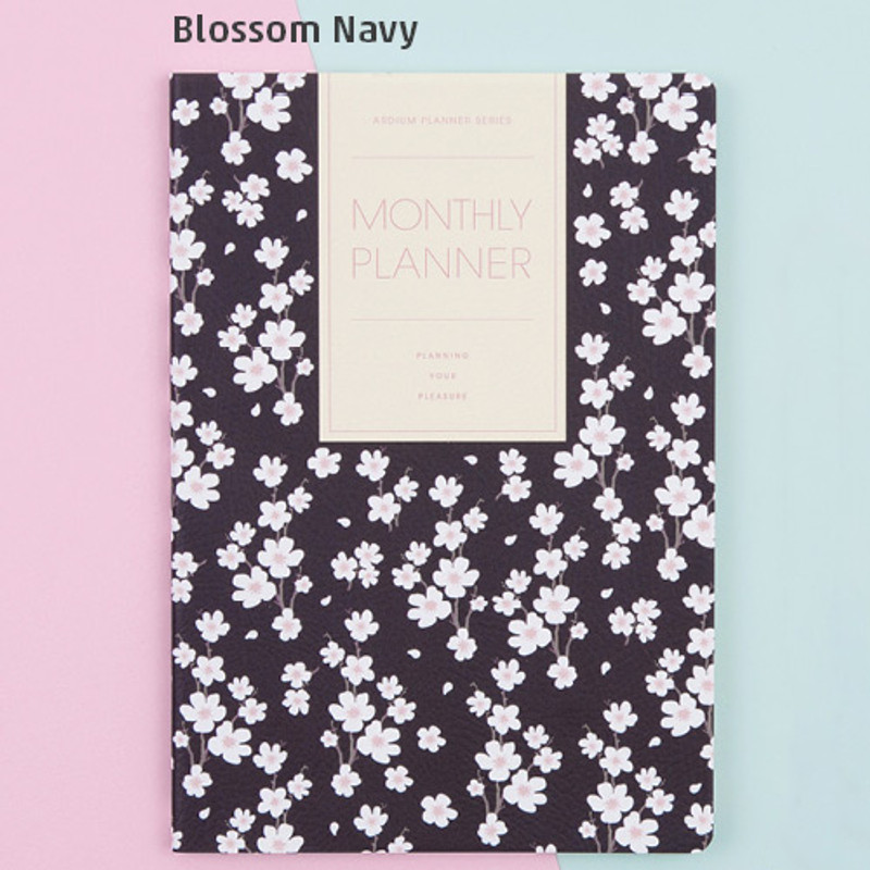 Blossom navy - 2018 Pattern dated monthly planner scheduler Blossom navy - 2018 Pattern dated monthly planner scheduler