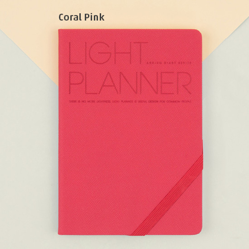Coral pink - 2018 Premium light dated planner scheduler