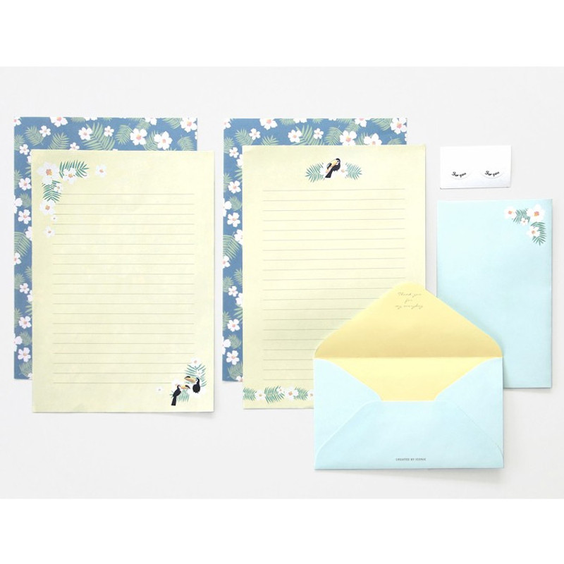 Tropical - Pattern letter paper and envelope set for you Tropical - Pattern letter paper and envelope set for you