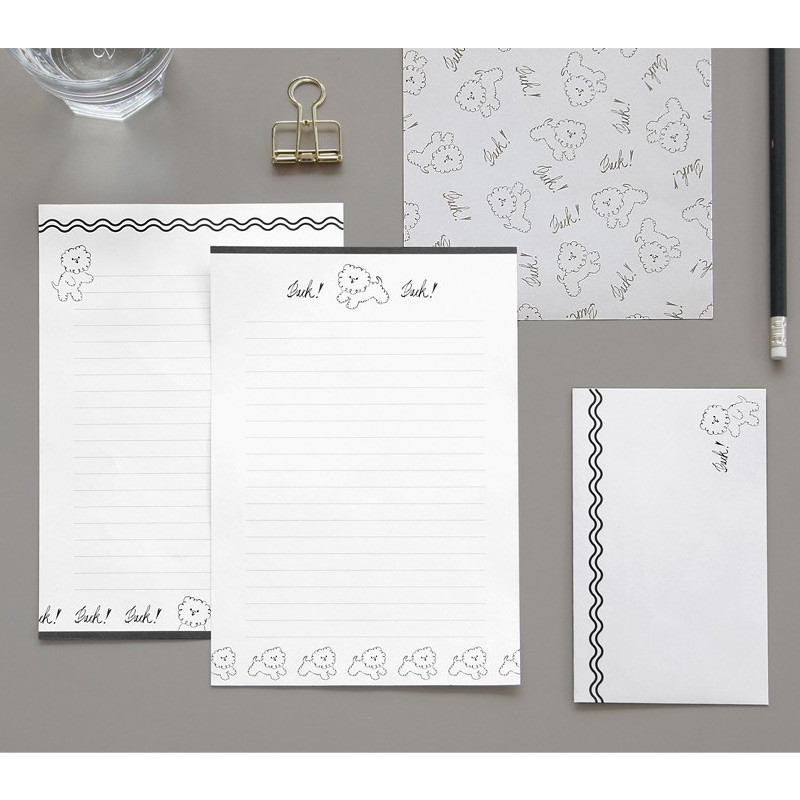 Bichon - Pattern letter paper and envelope set for you Bichon - Pattern letter paper and envelope set for you