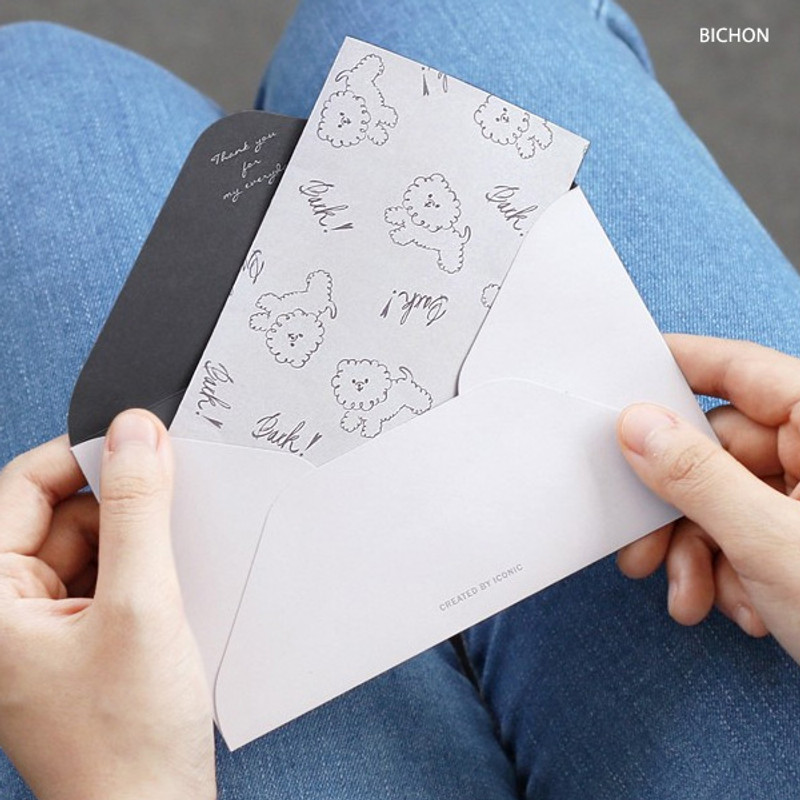 Bichon - Pattern letter paper and envelope set for you Bichon - Pattern letter paper and envelope set for you