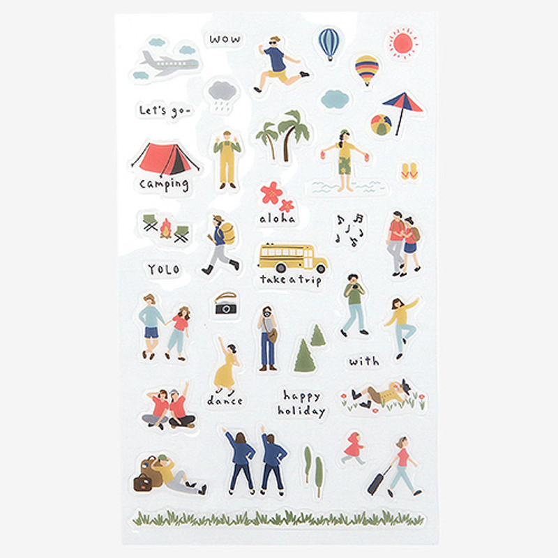 Daily transparent sticker - Travel Daily transparent sticker - Travel