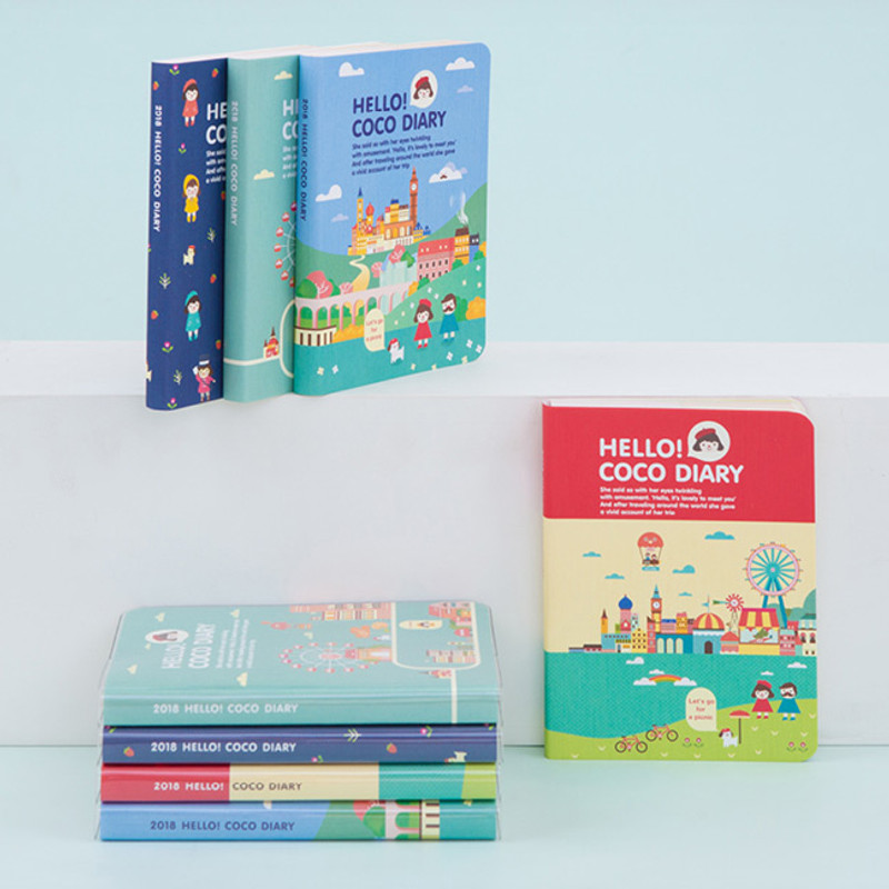 2018 Hello coco dated weekly diary scheduler 2018 Hello coco dated weekly diary scheduler