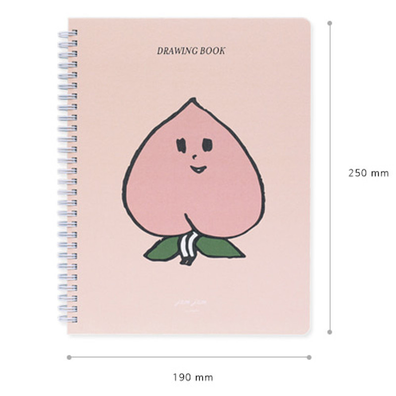 Size of Jam Jam spiral drawing notebook Size of Jam Jam spiral drawing notebook