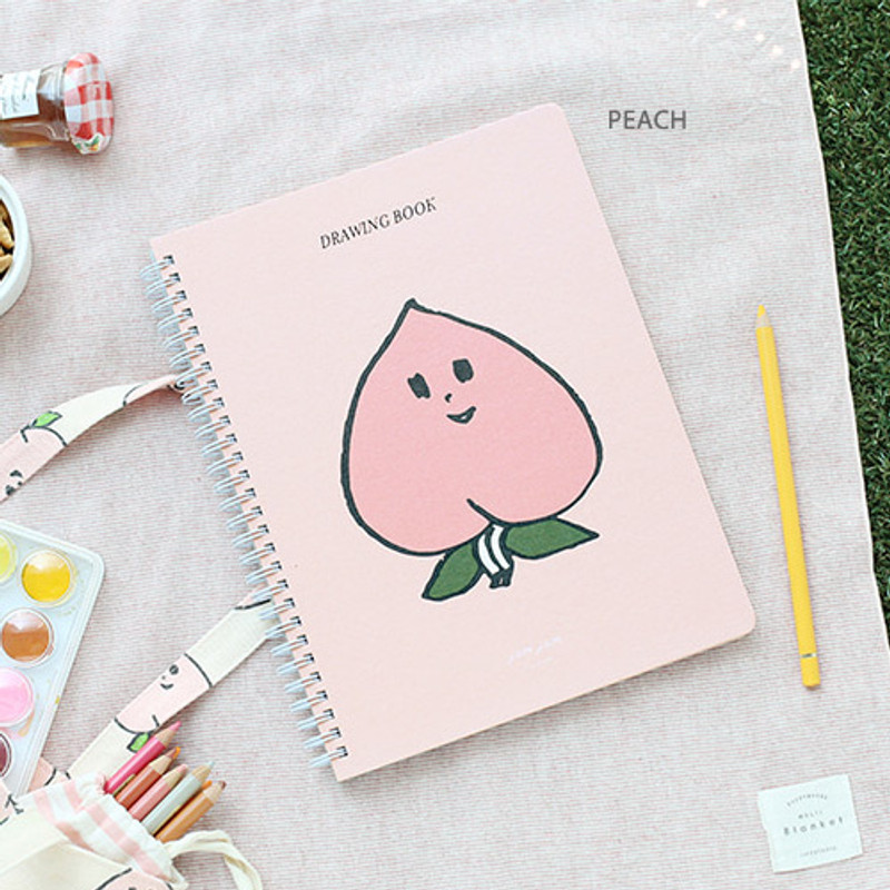 Peach - Jam Jam spiral drawing notebook Peach - Jam Jam spiral drawing notebook