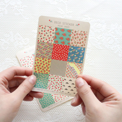 Point shape deco paper sticker