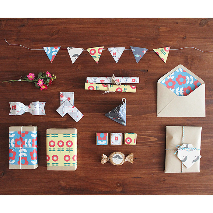 Northern Europe pattern deco wrapping paper