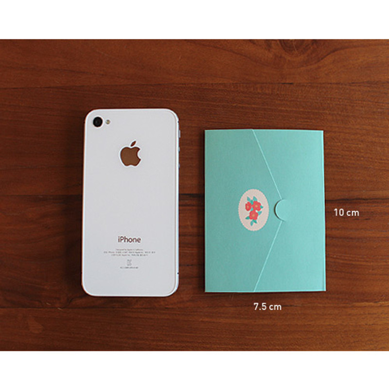 Size of 1972 pattern small folded card set