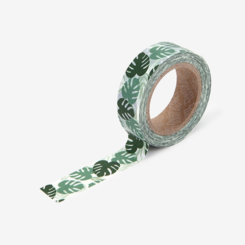 Deco 0.59"X11yd masking tape single - Monstera  Deco 0.59"X11yd masking tape single - Monstera