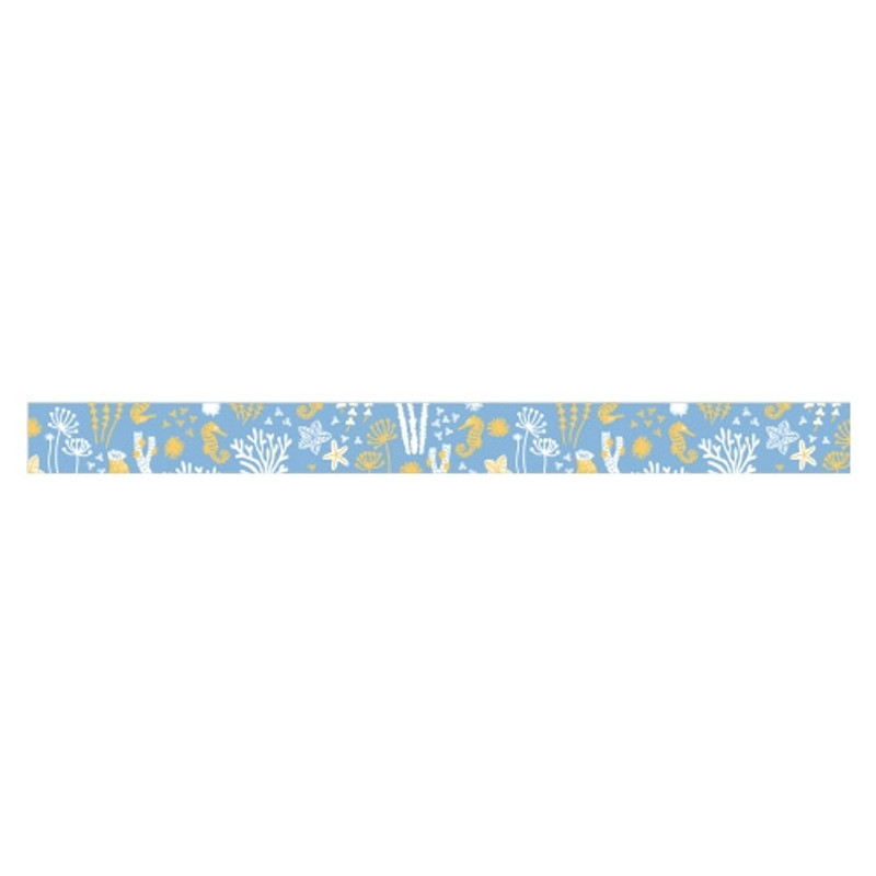 Deco 0.59"X11yd masking tape single - Sea horse 