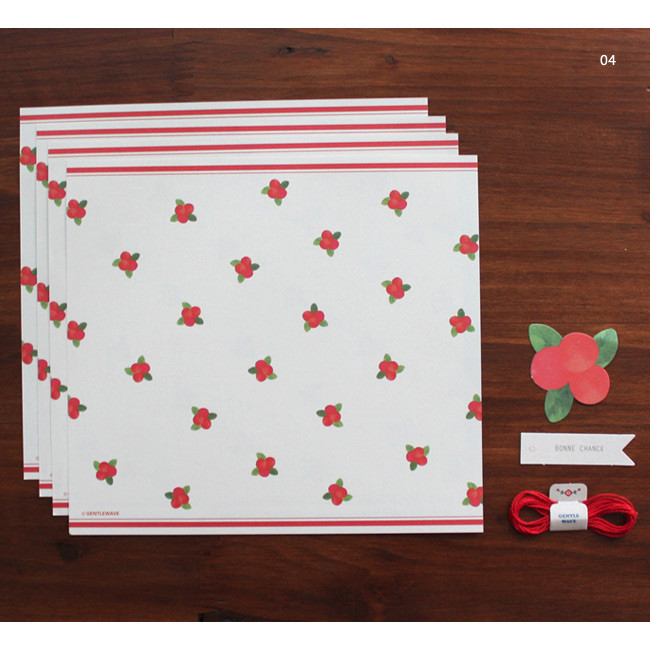 04 - Nature rolled up letter with label and string