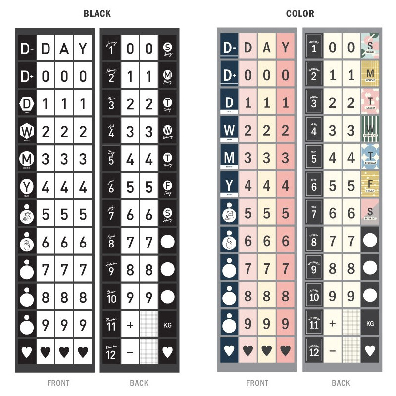 Contents - Simple flip perpetual standing desk calendar