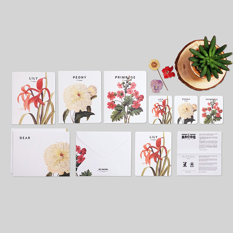 Flower illustration card set ver.3